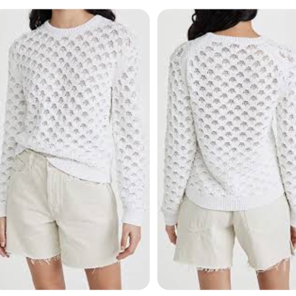 Theory Overlay Mesh Sweater